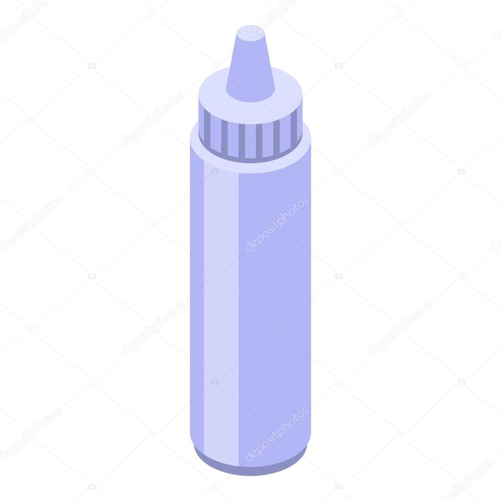Glue office bottle icon, isometric style