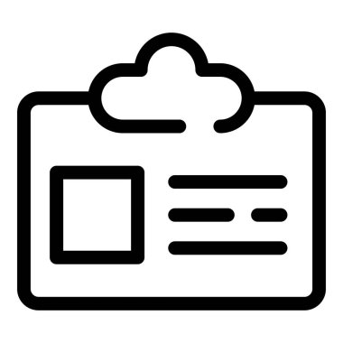 Polis kimlik kartı simgesi, özet biçimi