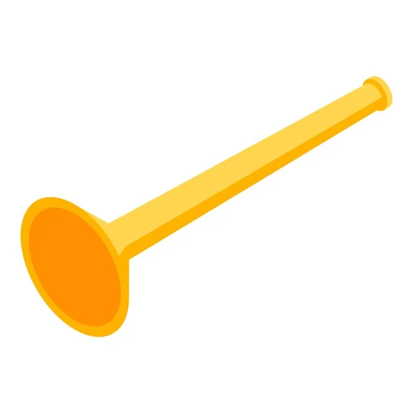 Kid trumpet icon, isometric style — Stock Vector