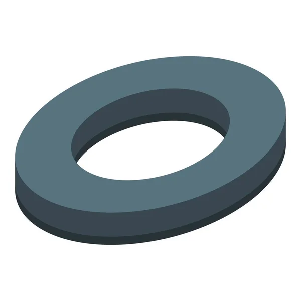 Cutted black olive icon, isometric style — ストックベクタ