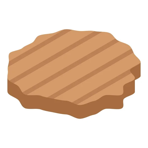 Cutlet icon, isometric style — Stock Vector