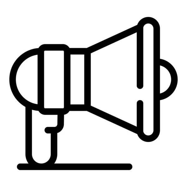 Icono de megáfono, estilo de contorno — Vector de stock