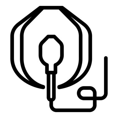 Anesthesia mask icon, outline style