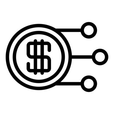 Tax regulation icon, outline style