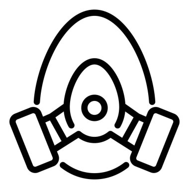 Air hospital mask icon, outline style