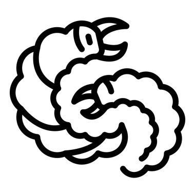 Farm parasite icon, outline style