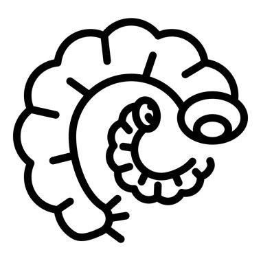 Solucanlar simgesi, anahat stili