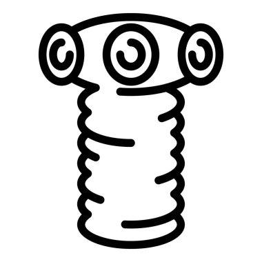 Farm parasite icon, outline style