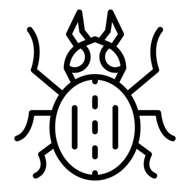 Field bug icon, outline style