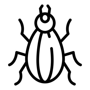 Field insect icon, outline style