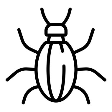 Nature bug icon, outline style