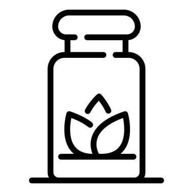 Spa herbal pills icon, outline style