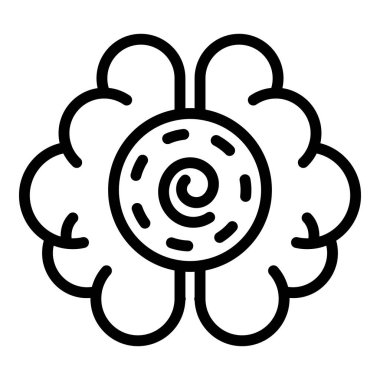 Beyin hipnoz simgesi, özet biçimi