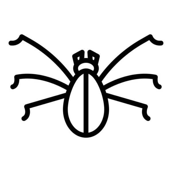 Water insect icoon, omtrek stijl — Stockvector