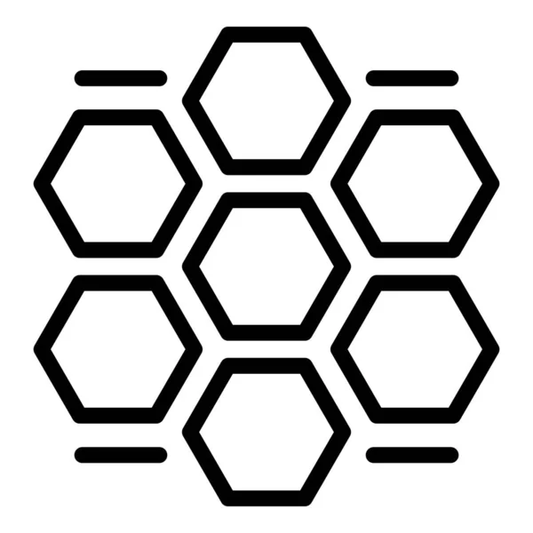 Honey comb procedure icon, outline style — Stock vektor