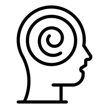 Hypnosis therapy icon, outline style
