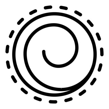 Vortex hypnosis icon, outline style