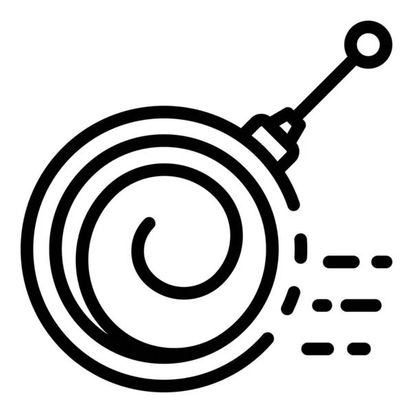 Hypnosis support icon, outline style — Stock vektor