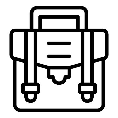 Judge bag icon, outline style