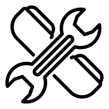 Call service center icon, outline style