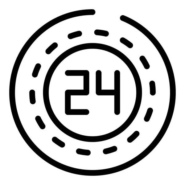 Talk service center icon, outline style — ストックベクタ