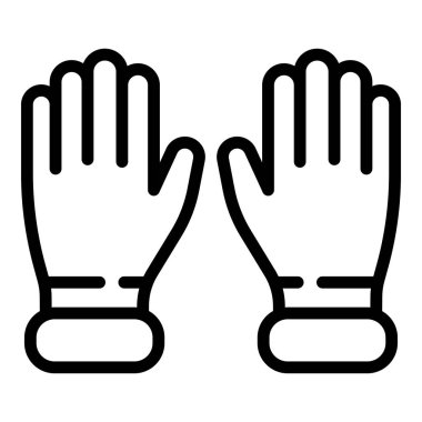 Gynecologist gloves icon, outline style