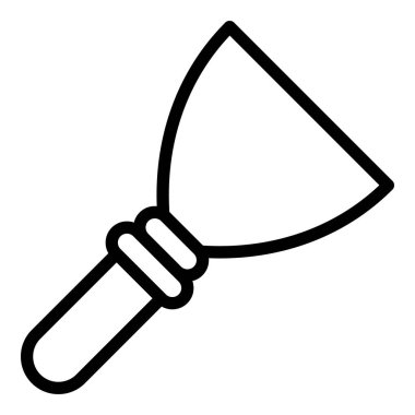Metal spatula icon, outline style