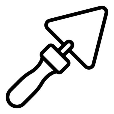 Metal trowel icon, outline style