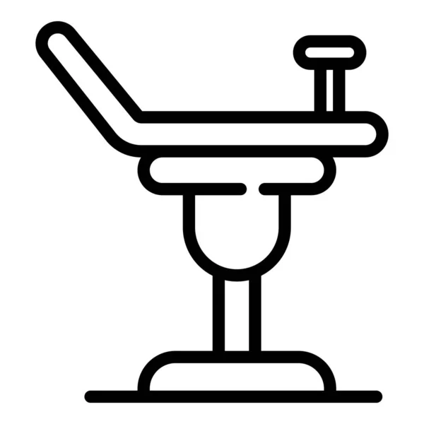 Gynaecologie fauteuil icoon, outline stijl — Stockvector