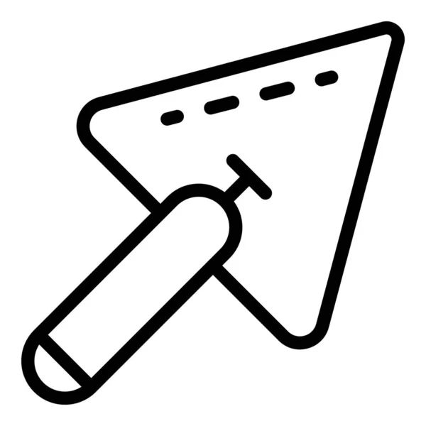 Working trowel icon, outline style — ストックベクタ