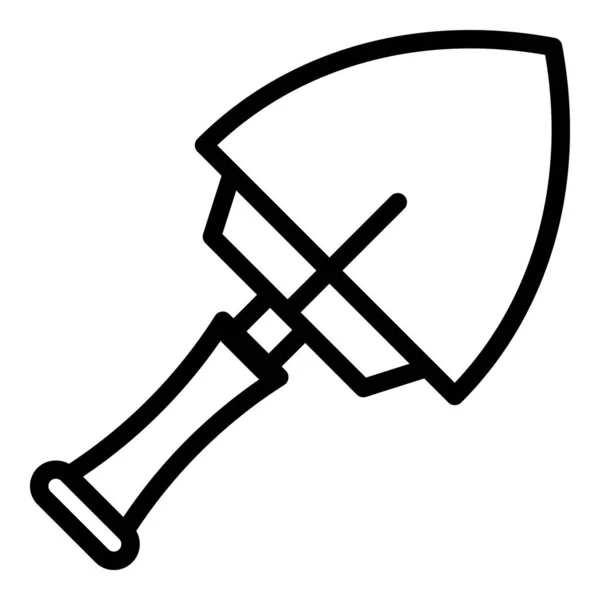 Instrument trowel icon, outline style — Stock vektor