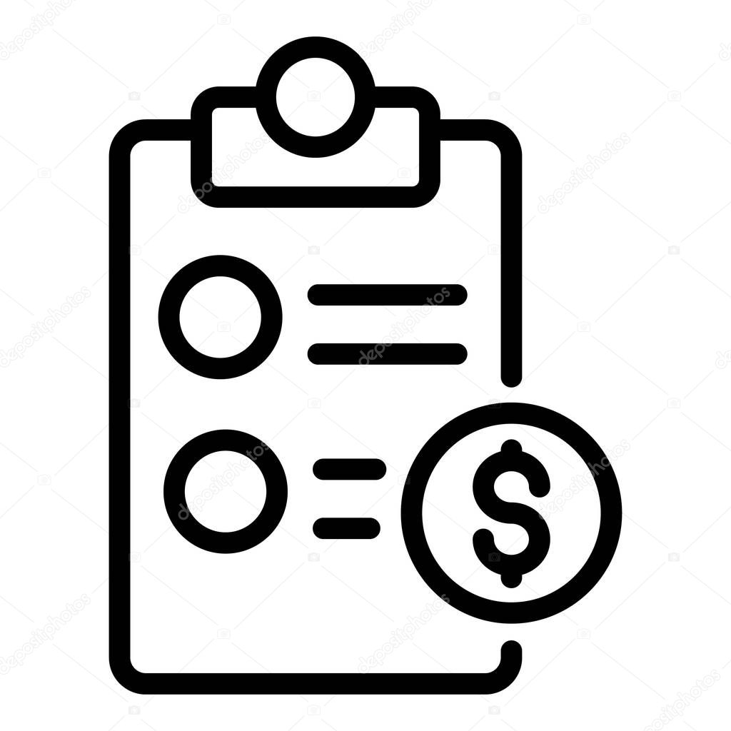 Private Clinic Payment Icon Outline Private Clinic Payment Vector Icon For Web Design Isolated On White Background Premium Vector In Adobe Illustrator Ai Ai Format Encapsulated Postscript Eps Eps Format