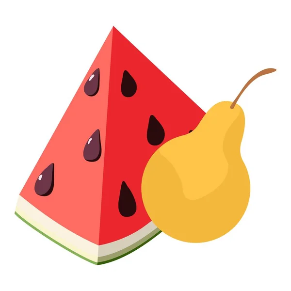 Fresh food icon, isometric style — Stock Vector