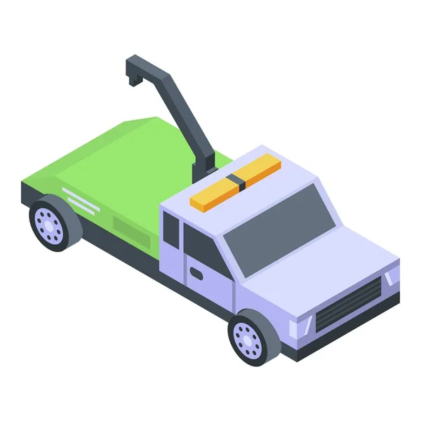 Tow truck icon, isometric style — Stock Vector