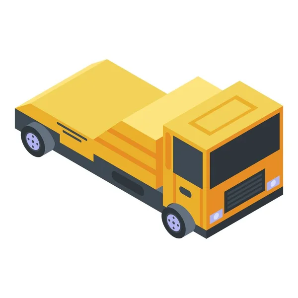 Icône d'aide de camion remorque, style isométrique — Image vectorielle