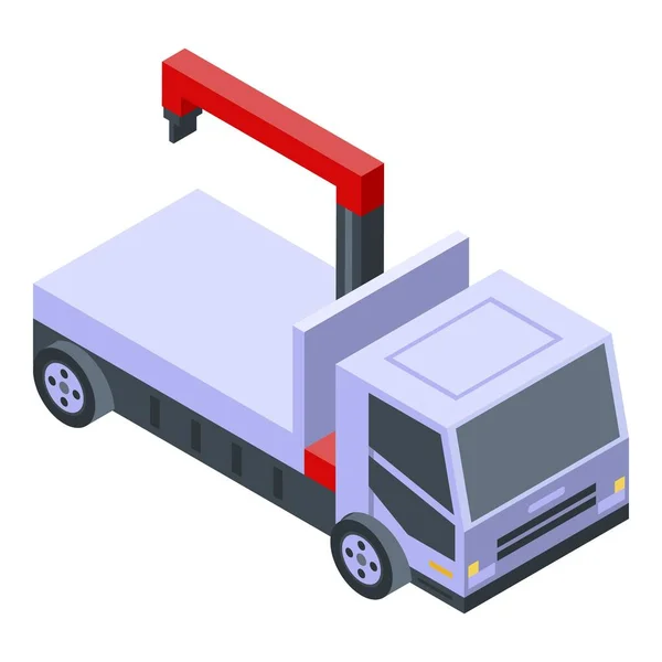 Tow truck service icon, isometric style — Stock Vector