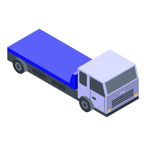 Road tow truck icon, isometric style — Stock Vector