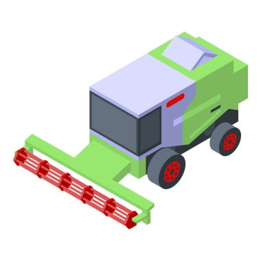 Alan tarım biçimi biçimi simgesi, izometrik biçimi