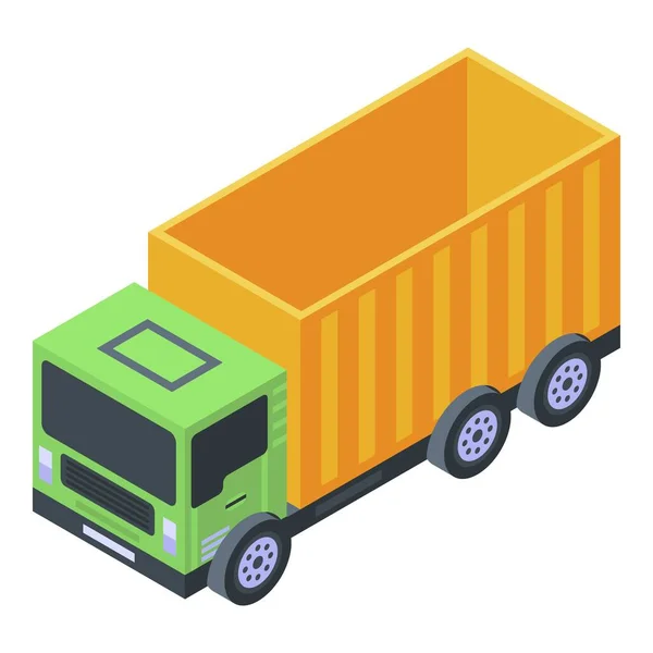 Farm truck icon, isometric style — Stock Vector