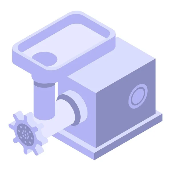 Electric meat grinder icon, isometric style — 스톡 벡터