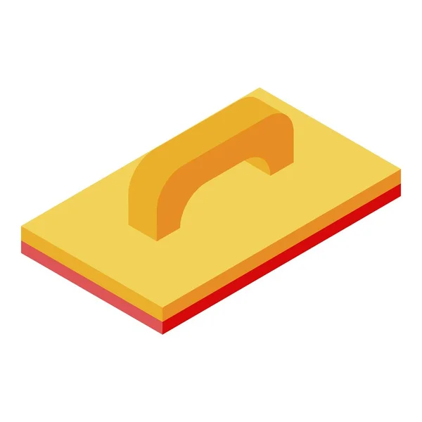 Plastering trowel icon, isometric style — Stock Vector