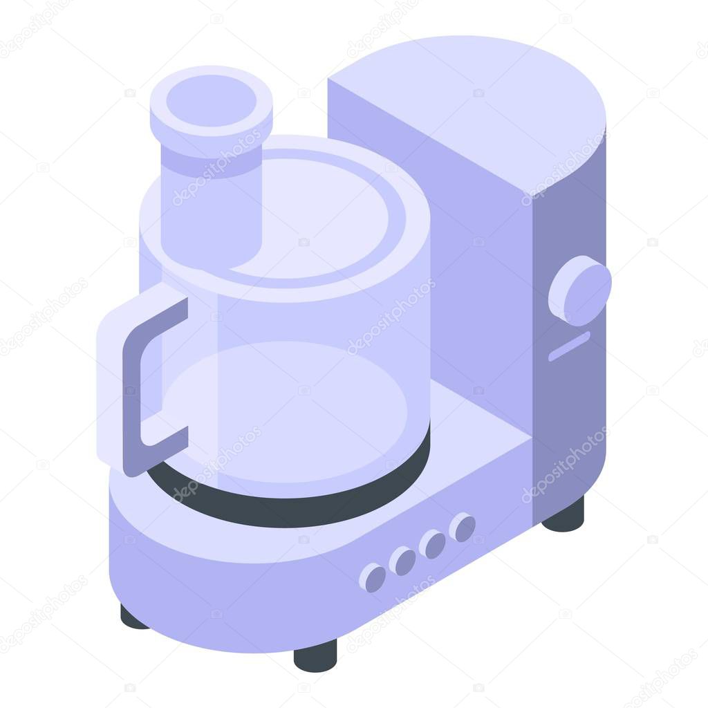 Cook food processor icon, isometric style