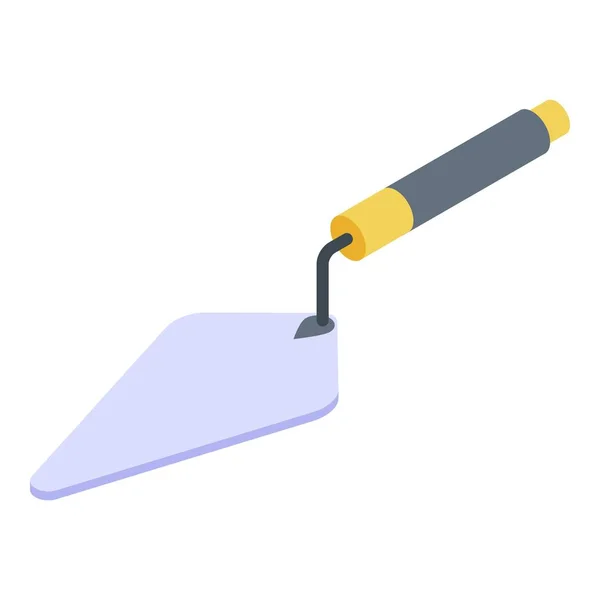 Worker trowel icon, isometric style — Stock Vector