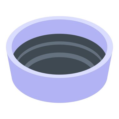 Sushi sauce icon, isometric style