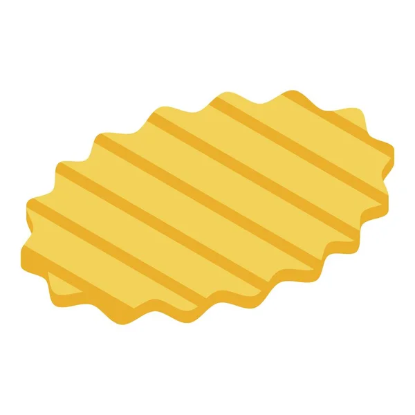 Картофельные чипсы в изометрическом стиле — стоковый вектор