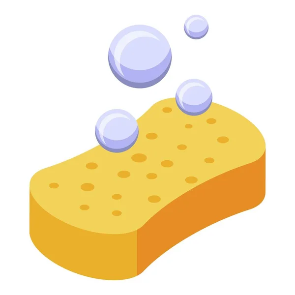 Car wash sponge icon, isometric style — Stockvektor