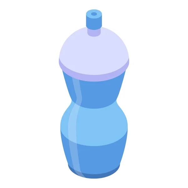 Icono de taza de plástico sippy, estilo isométrico — Vector de stock