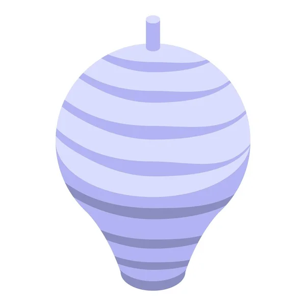 Wasp house icon, isometric style — Stockový vektor