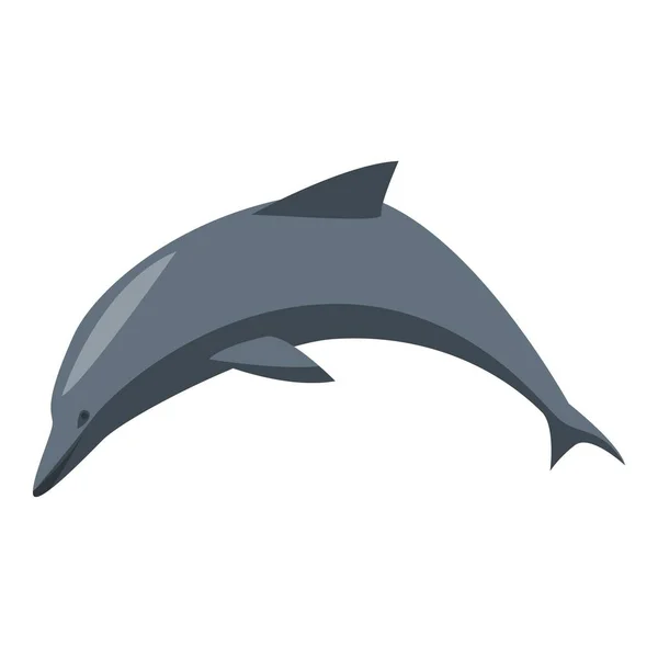Delfin ikon, izometrikus stílus — Stock Vector