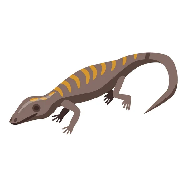 Symbol der Gecko-Eidechse, isometrischer Stil — Stockvektor